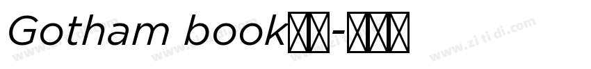 Gotham book字体字体转换